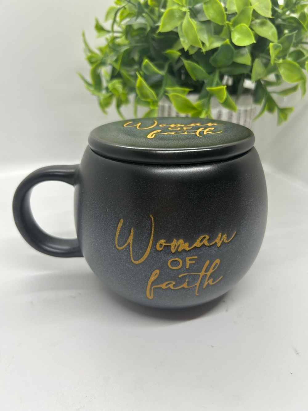Woman of Faith" Ceramic Mug and Coaster Set from Abbey + CA Gift. 16Oz - Picture 3 of 9